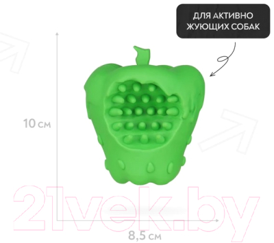 Игрушка для собак Mr. Kranch Яблоко с пищалкой / MKR000402