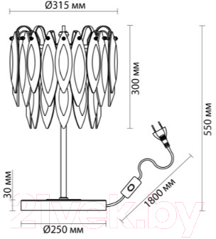 Прикроватная лампа Odeon Light Vilna 5068/3T