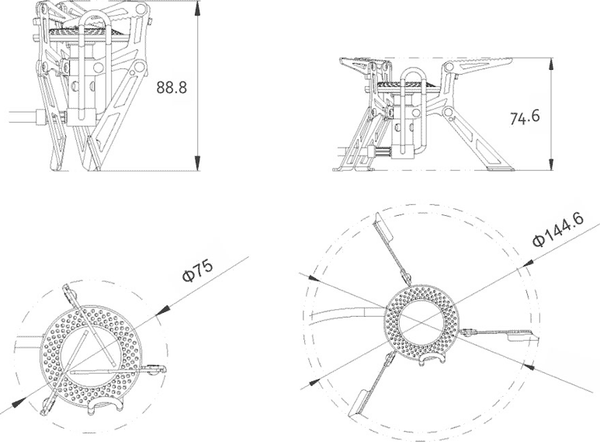 Горелка туристическая Fire-Maple Volcano FMS-118 / FMS-118A