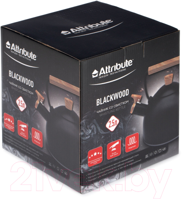 Чайник со свистком Attribute Blackwood / ASS311