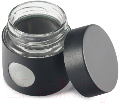 Френч-пресс Attribute Black Edition с банкой для чая/кофе / ATF401
