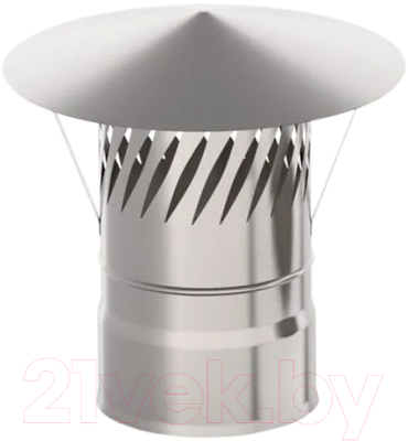 Колпак для дымохода UMKPRO ф 130 AISI 439/0.5мм (К) тип-2 - фото