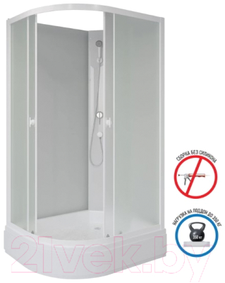 Душевая кабина Niagara Promo P100/70/26R/MT/BK 100x70x195