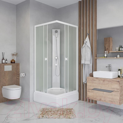 Душевая кабина Niagara Promo P80/26Q/MT/BK 80x80x195