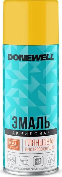 Эмаль Donewell RAL 1018 Универсальная акриловая DW-A1018 - фото