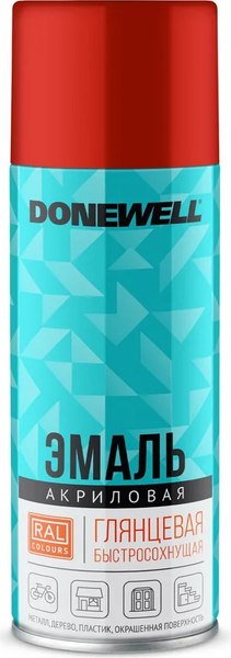 Эмаль Donewell RAL 3020 Универсальная акриловая DW-A3020 - фото