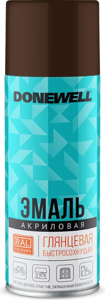 Эмаль Donewell RAL 8017 Универсальная акриловая DW-A8017 - фото