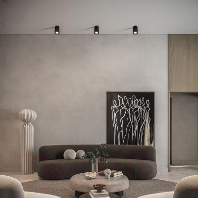 Потолочный светильник Loftit Tictac 4000K / 10220 (черный)