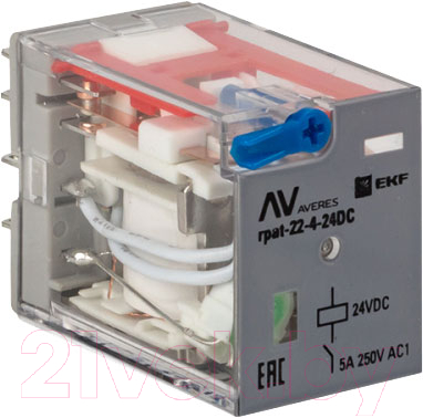 Реле промежуточное EKF rpat-22-4-24DC - фото