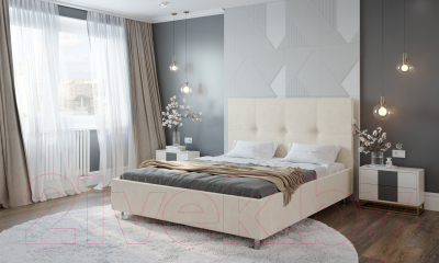 Двуспальная кровать Natura Vera Kiama с ПМ 160x200