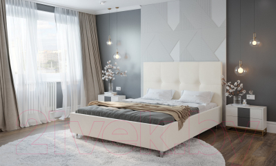 Двуспальная кровать Natura Vera Kiama с ПМ 160x200