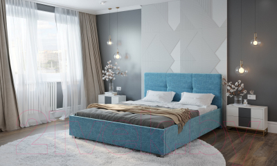 Двуспальная кровать Natura Vera Liton с ПМ 160x200