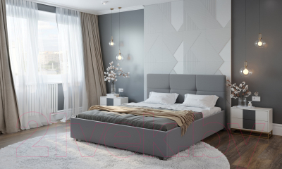 Двуспальная кровать Natura Vera Liton с ПМ 160x200