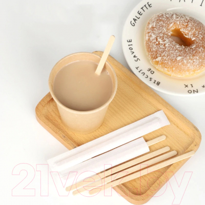 Набор размешивателей Паксервис Деревянный 140мм / 286152