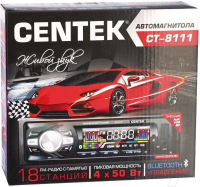 Бездисковая автомагнитола Centek СТ-8111