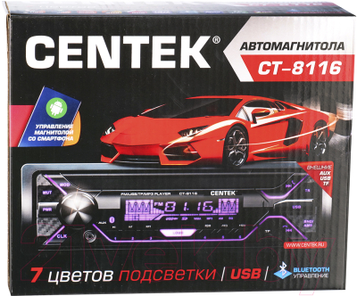 Бездисковая автомагнитола Centek СТ-8116