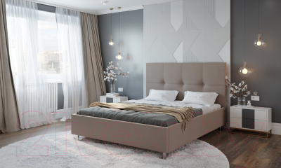 Двуспальная кровать Natura Vera Kiama с ПМ 120x200