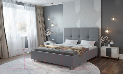 Двуспальная кровать Natura Vera Kiama с ПМ 120x200