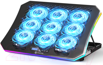 Подставка для ноутбука Evolution LCS-05 RGB с активным охлаждением