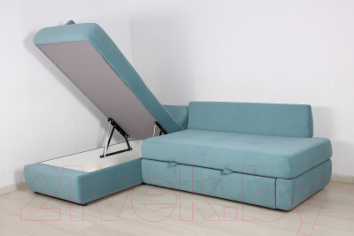 Диван угловой DiArt Сильвия Elax левый (велюр Магия 172)