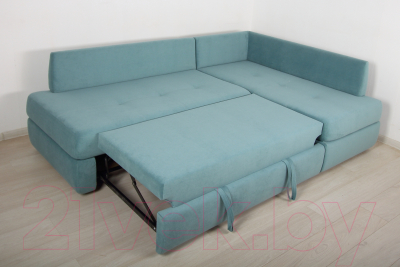 Диван угловой DiArt Сильвия Elax правый (велюр Магия 172)