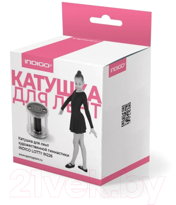 Катушка для гимнастической ленты Indigo Sport IN226