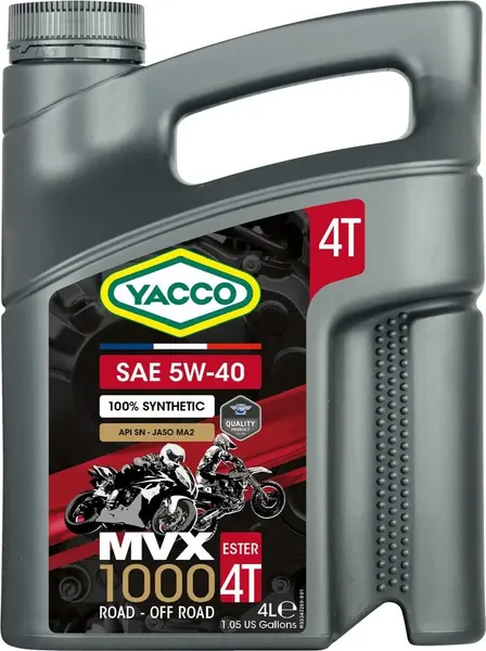 Моторное масло Yacco MVX 1000 4T 5W40 - фото