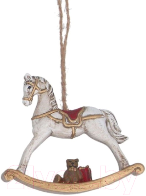 Елочная игрушка Gisela Graham Toy Box Лошадка-качалка / 15611_3 - фото