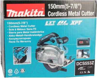 Профессиональная дисковая пила Makita DCS553Z