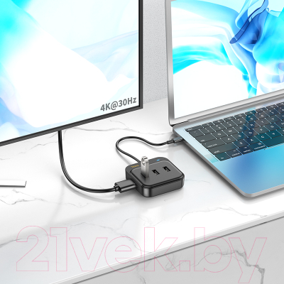 Док-станция для ноутбука Hoco HB36 5в1