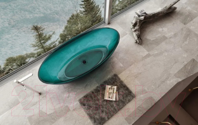 Ванна из полиэфирной смолы Abber Kristall AT9702 Aquamarin