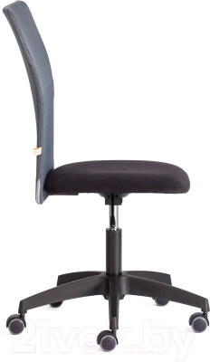 Кресло офисное Tetchair Start флок/ткань (черный/серый, 35/W-12)