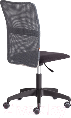 Кресло офисное Tetchair Start флок/ткань (черный/серый, 35/W-12)