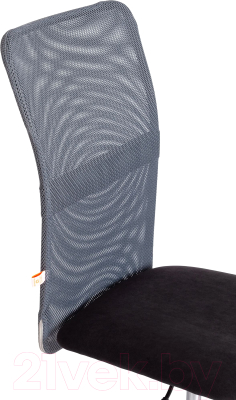 Кресло офисное Tetchair Start флок/ткань (черный/серый, 35/W-12)