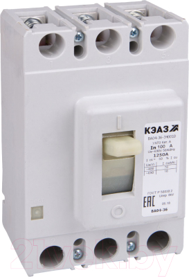 Выключатель автоматический КЭАЗ ВА04-36-340010-50А-500-690AC-УХЛ3 / 107566 - фото