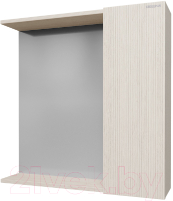 Шкаф с зеркалом для ванной Grossman Юнит 70 / 207011 (кадена лайт) - фото