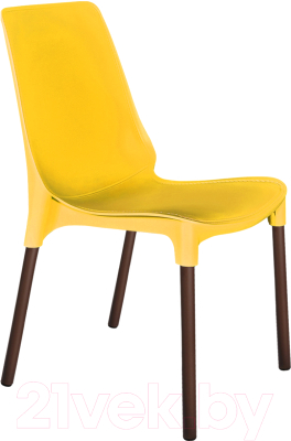 Стул Sheffilton SHT-ST75/S424 (желтый/коричневый муар) - фото