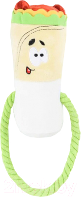 Игрушка для собак Mr. Kranch Шаурма с канатиком и пищалкой / MKR100110 - фото