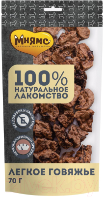 Лакомство для собак Мнямс Легкое говяжье / 705847 - фото
