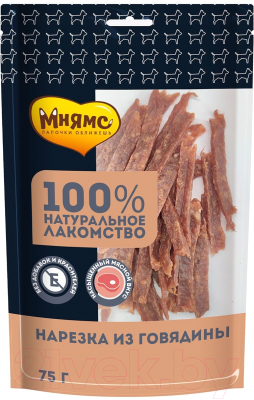 Лакомство для собак Мнямс Нарезка из говядины / 170593 - фото