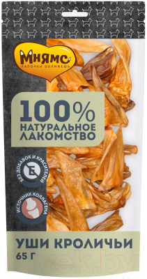 Лакомство для собак Мнямс Уши кроличьи / 706004 - фото