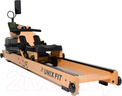 Гребной тренажер UNIX Fit Wood Rower Light / RM9000PLW - фото