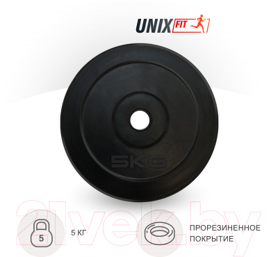 Диск для штанги UNIX Fit d25мм DU5000RUB