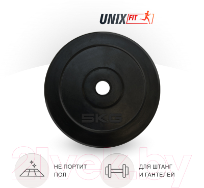 Диск для штанги UNIX Fit d25мм DU5000RUB