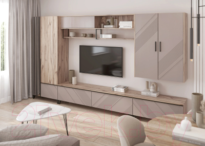 Полка Алисия Кенди мод 12 / АЯ.21.09.12 (дуб альпийский)