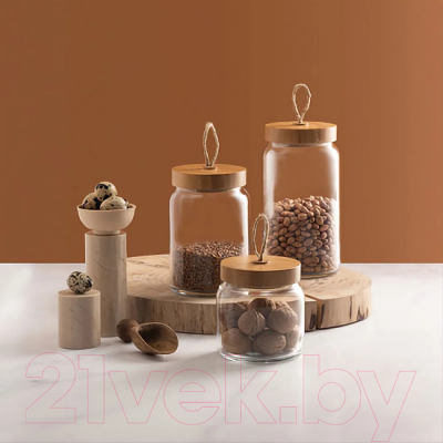 Емкость для хранения Pasabahce Вуди / 43573/1117189