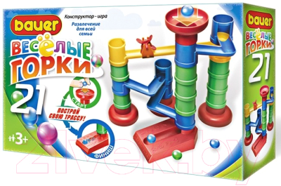 Конструктор кинетический Bauer Веселые горки / 581 - фото
