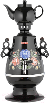 Электросамовар Centek CT-0091 B (черный/рисунок) - фото