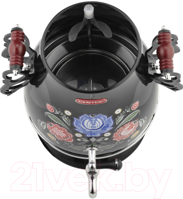 Электросамовар Centek CT-0091 B (черный/рисунок)