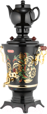 Электросамовар Centek CT-0093 (черный/хохлома)